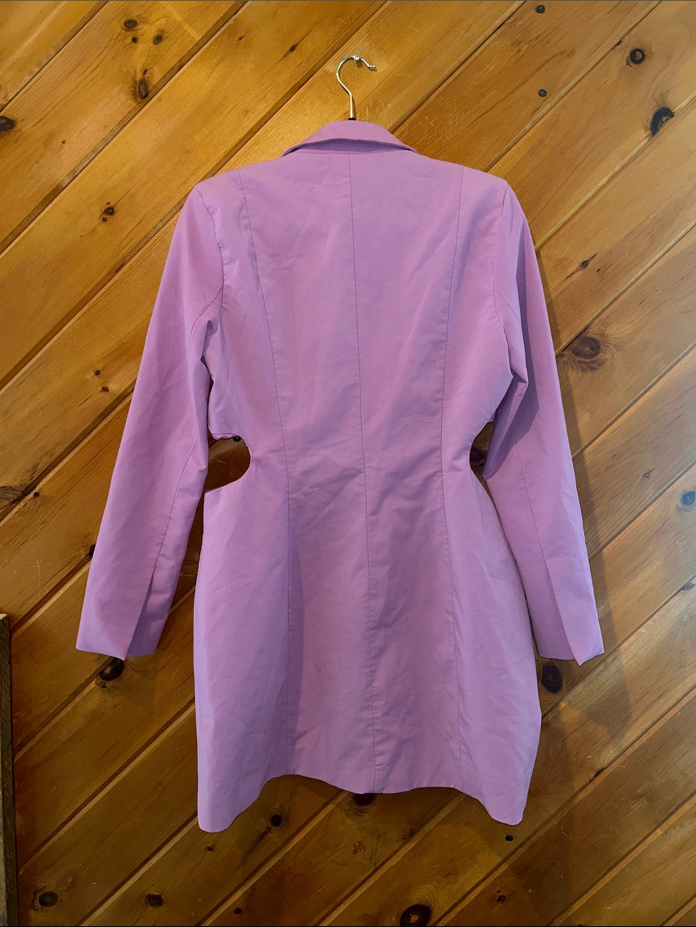 BLOGGER'S FAVE! Zara Cut Out Purple Lilac Blazer Dress - Picture 7 of 7